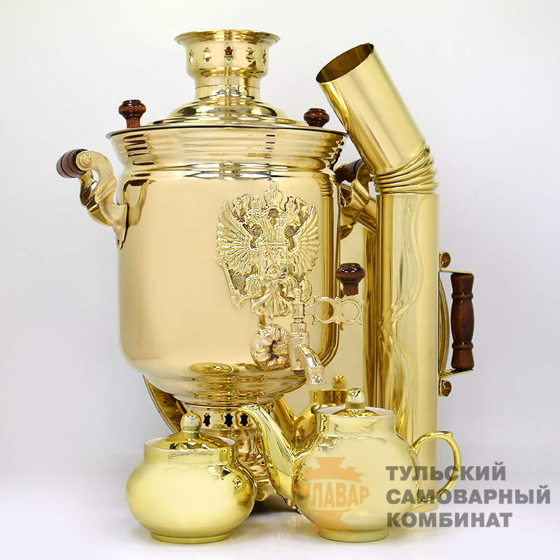 Набор «Герб РФ» комбинированный, 7 литров, 5 предметов, латунь