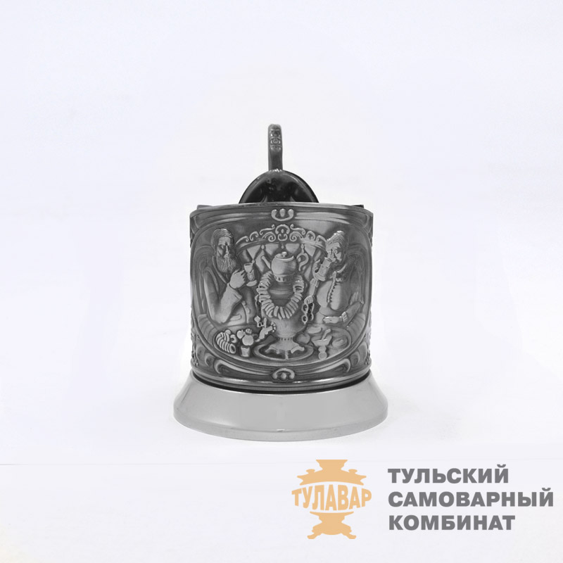 «Русское чаепитие» подстаканник, никель