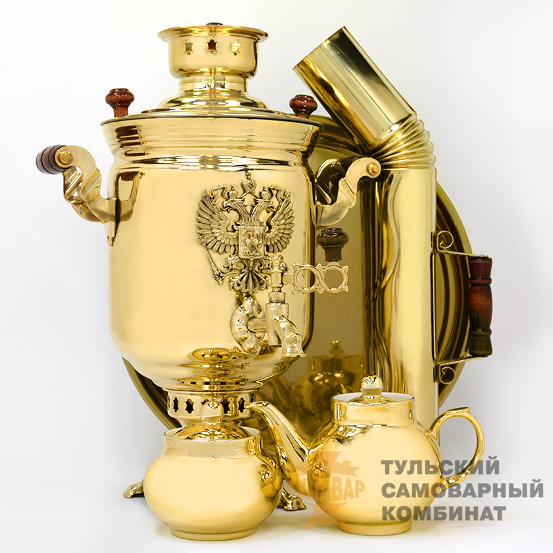Набор «Герб РФ» комбинированный, 5 литров, 5 предметов, латунь