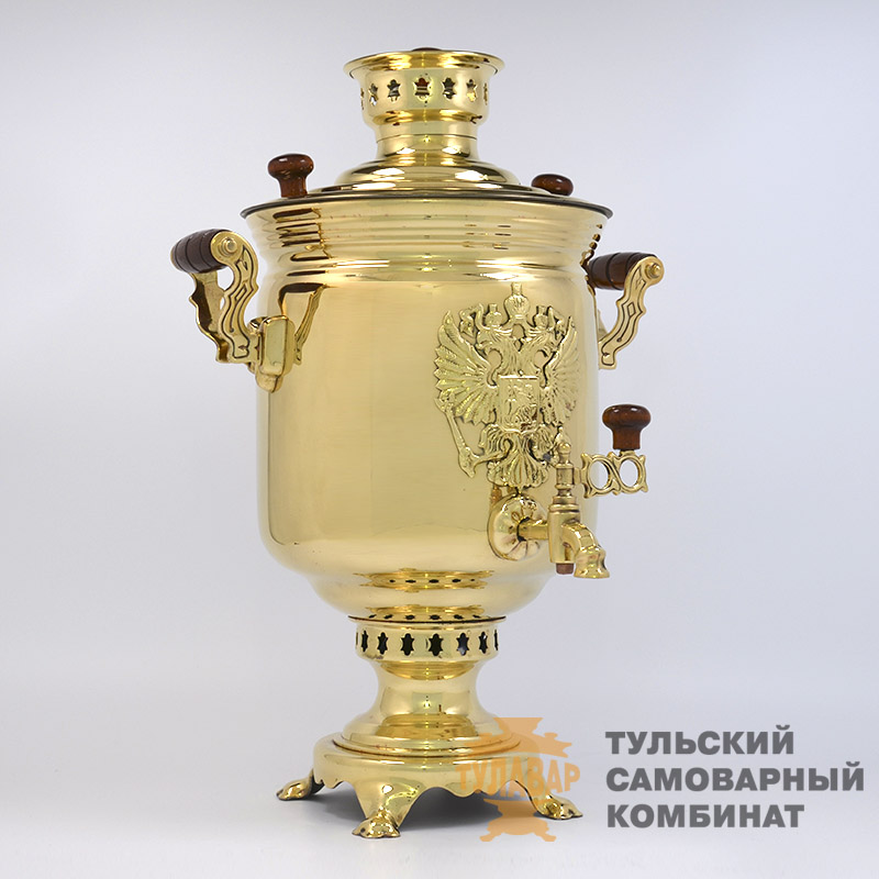 Самовар «Герб России», жаровой, 7 литров