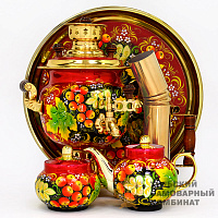 Набор «Рябина»<br/>жаровой, 3л, расписной...